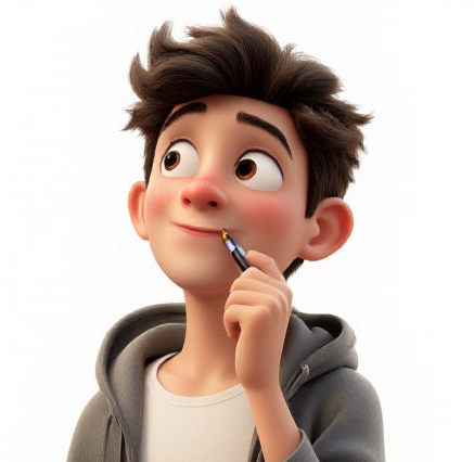 Avatar qui écrit un message