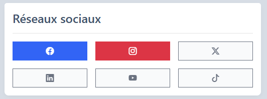 Liens vers les réseaux sociaux